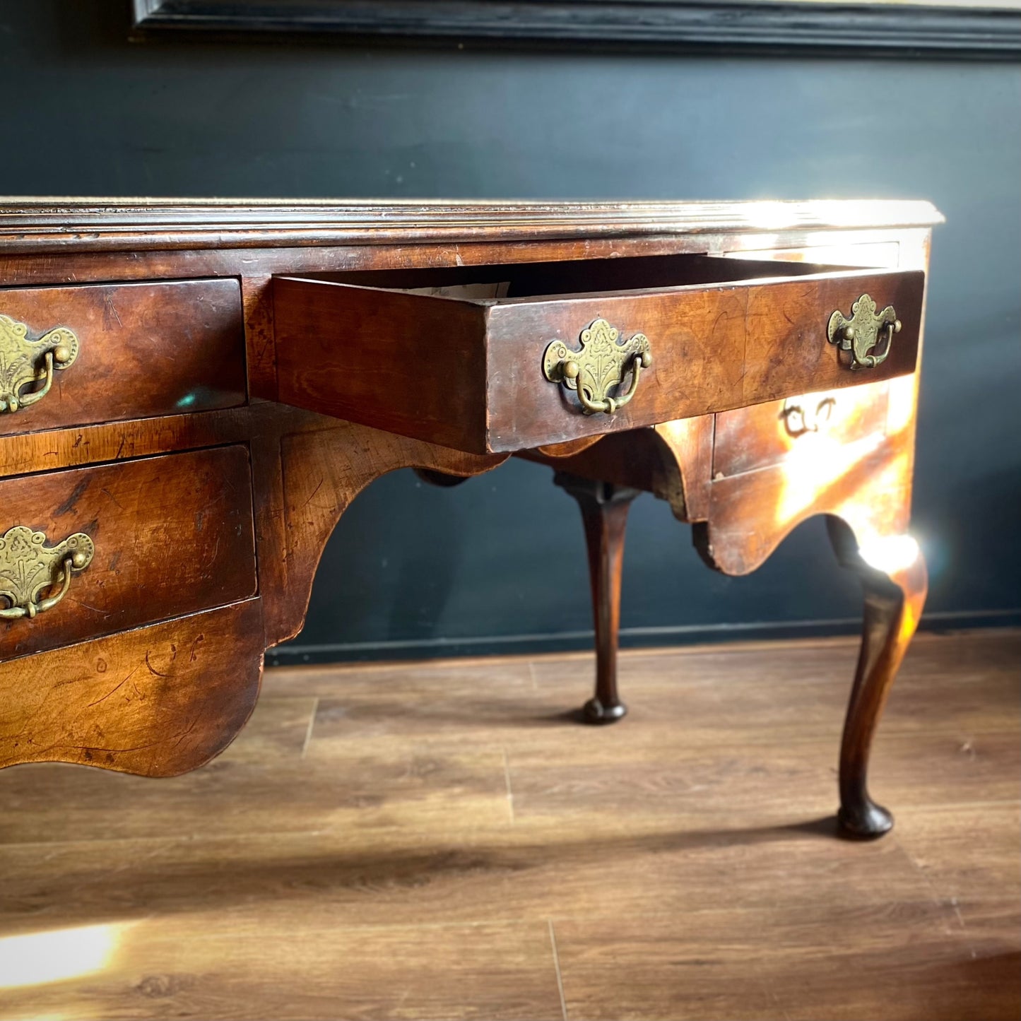 George III Walnut Writing Desk C.1800