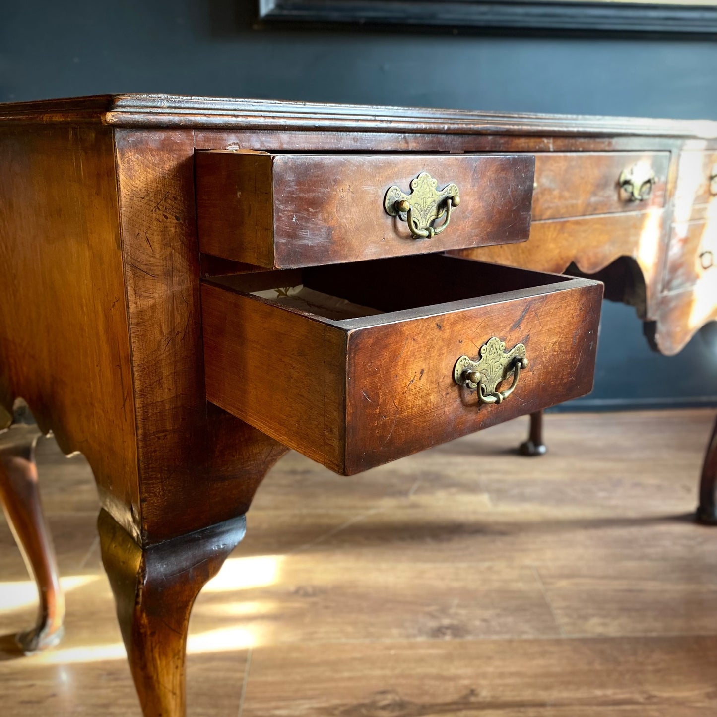 George III Walnut Writing Desk C.1800